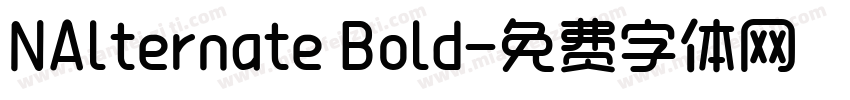 NAlternate Bold字体转换